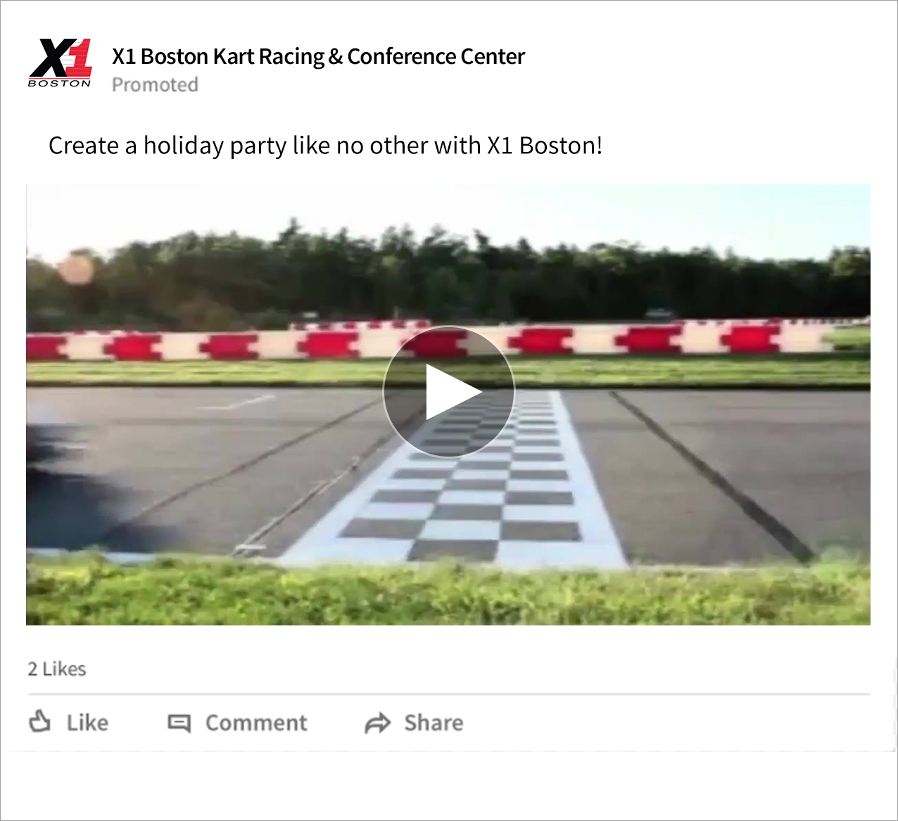 X1 Boston LinkedIn Ad